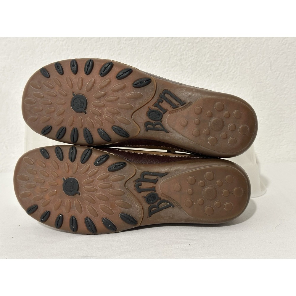 Born Hawkeye Brown Leather 2 Tone Oxford Lace Up Casual Comfort Shoe Womens Sz 8 - Picture 7 of 9